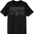 thumbnail image 3 of Formula One Grand Champion F1 Car Adult Black Crew Neck Short Sleeve Tee-Medium, 3 of 4