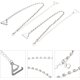 thumbnail image 2 of 3 Par de correas ajustables con gancho de metal y cristal Rhinestone, 2 of 5