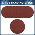 thumbnail image 4 of Unique Bargains Sanding Discs, 7 Inch Automotive Repair Round Hook and Loop Sandpaper Aluminum Oxide Red, 30 Pcs 60 Grit, 4 of 7