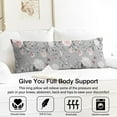 thumbnail image 2 of Floral Body Pillow Cover – Soft & Breathable, Hidden Zipper, 20"x54", Vintage Wildflower & Botanical Print with Butterflies & Bees – Gift for Side Sleepers, Pregnancy, Farmhouse Decor, 2 of 5