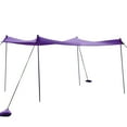 thumbnail image 5 of Gymax 7x7 FT Portable Beach Canopy Tent Shelter w/ Sand Anchor Carry Bag Purple, 5 of 10