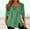 Green, variant on Women's Button Down Tops Loose Slouchy Pleated Flowy Blouse Solid Trendy Square Neck Hollow Out Shirts Cotton Linen Long Sleeve Blouse Pink S