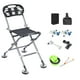 thumbnail image 4 of Silla de pesca, silla portátil, patas retráctiles, asiento de camping transpirable, taburete de picnic para patio, viajes, pesca, senderismo, conciertos Estilo C, 4 of 8