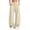 Black, variant on Women's Solid Single Button Fly Dual Front Pleat High Waist Wide Leg Pants,Draped Palazzo Trousers with Side Pockets