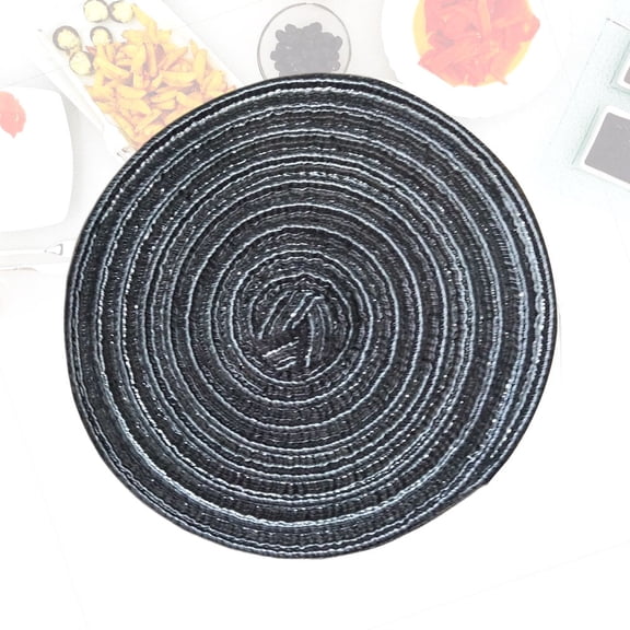BESTYASH Round Woven Cotton Placemat Set, and Non- Insulation Mats for Dining Table