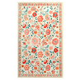 thumbnail image 2 of Wondo 5x8 ft Beige Washable Area Rug - Low Pile Non-Slip Bohemian Floral Design for Bedroom, Living Room, Dining Room, Office & Kids Room, 2 of 7