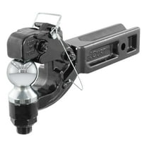 CURT Mfg 48012 Front Mount Hitch Receiver-Mount Ball & Pintle Combination - Features changeable 2 5/16" pintle ball