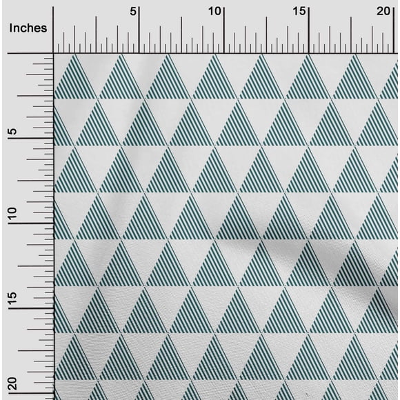 oneOone Cotton Flex Fabric Triangle Geometric Print Fabric BTY 40 Inch Wide