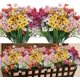 thumbnail image 4 of Blanco Paquete de 2 uds. De plantas artificiales Anti-UV para porche, plantas de plástico para exteriores, balcón en maceta, decoración de jardín y boda JM MX-0139252FYD, 4 of 5