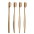 thumbnail image 2 of Toothbrushes 8 In 1 Bamboo Toothbrushes Cleaning Gum Sustainable Soft Bamboo Toothbrushes Beige, 2 of 8