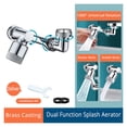 thumbnail image 4 of Universal Extension Faucet Splash Spray Head 1080 Degree Rotating Washbasin Tap Splash Aerator Robot Faucet Arm Filter Faucets ,Easy to Install, 4 of 7