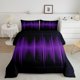 thumbnail image 1 of Stripes Kids Comforter Set Twin Size,Purple Gradient Lines juego de cama,Boys, 1 of 6