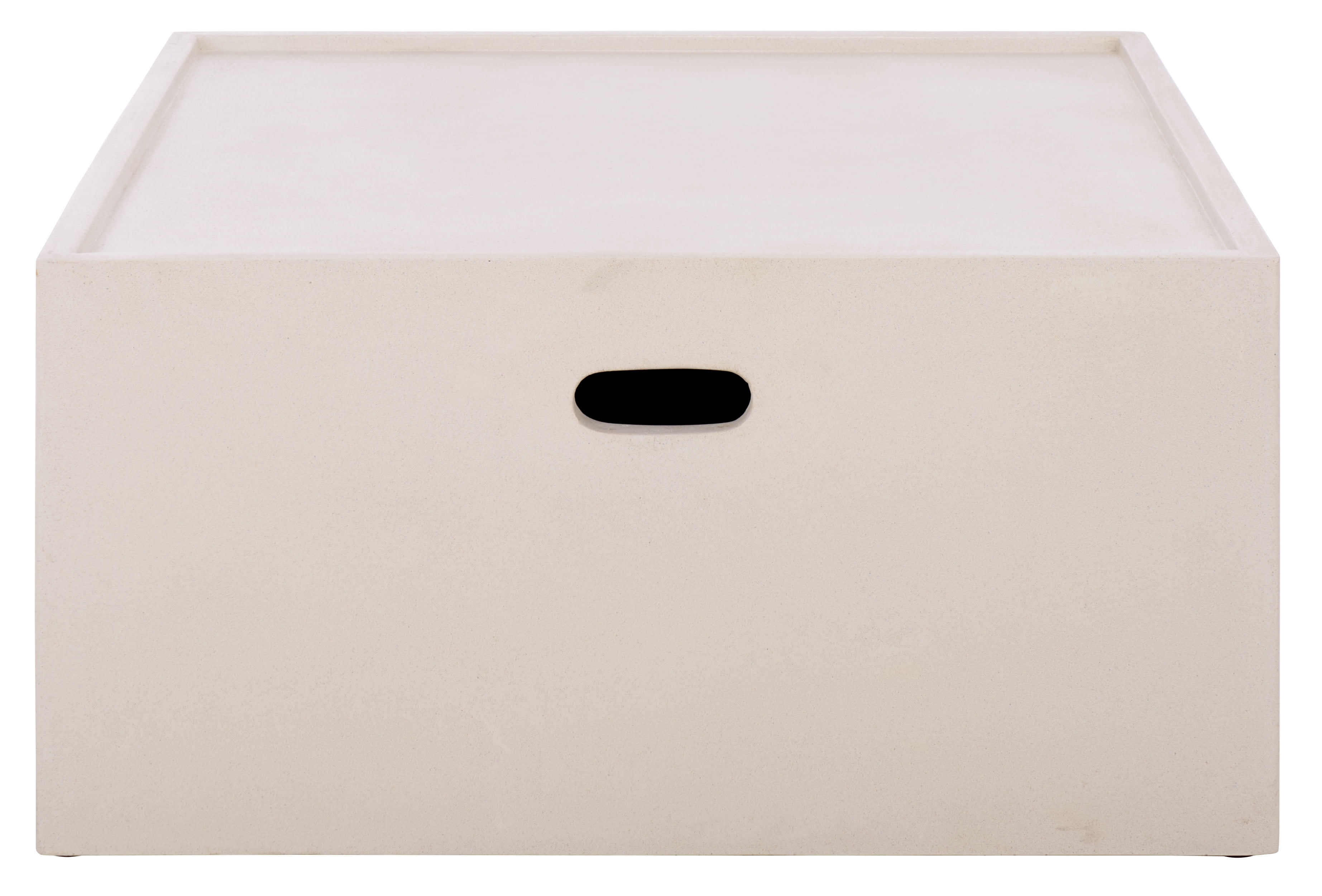 Safavieh Georgia Outdoor Modern Square Polyfiber Coffee Table, White