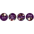 thumbnail image 2 of Darling Souvenir Custom Bridal Shower Personalized Stickers 190-Pack chocolate Labels-Purple, 2 of 2