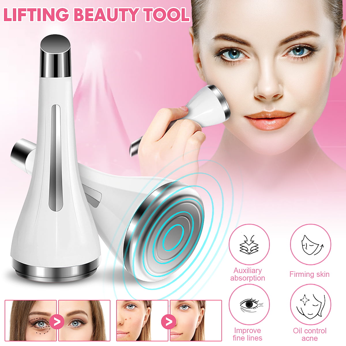 EMS Skin Machine Anti Aging Device for Wrinkle Remove Double Chin Reducer V  Face Tightening Massager Fat Removal Machine Beauty Instrument - Walmart.com