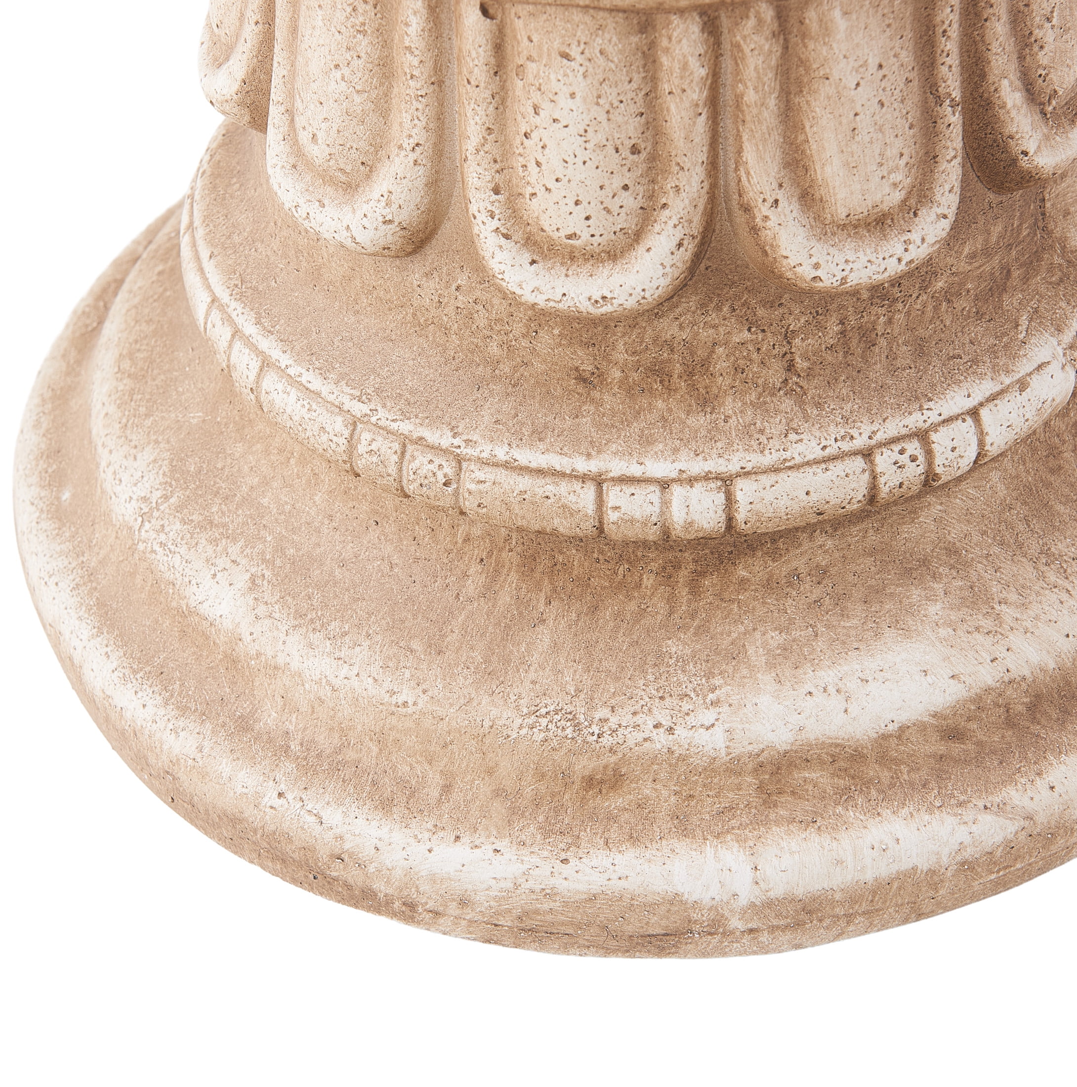 Christopher Knight Home 19.25" Decorative Column Plant Stand, Indoor Outdoor Display Pedestal, Antique Gray