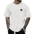 thumbnail image 3 of Big and Tall Shirts for Men Printing Popular Casual Loose Round Neck Short Sleeved T Shirt Graphic T Shirt Men Tee Medium Shirts for Turtle Neck Top Pack Man Bulk Striped 2XL, 3 of 7