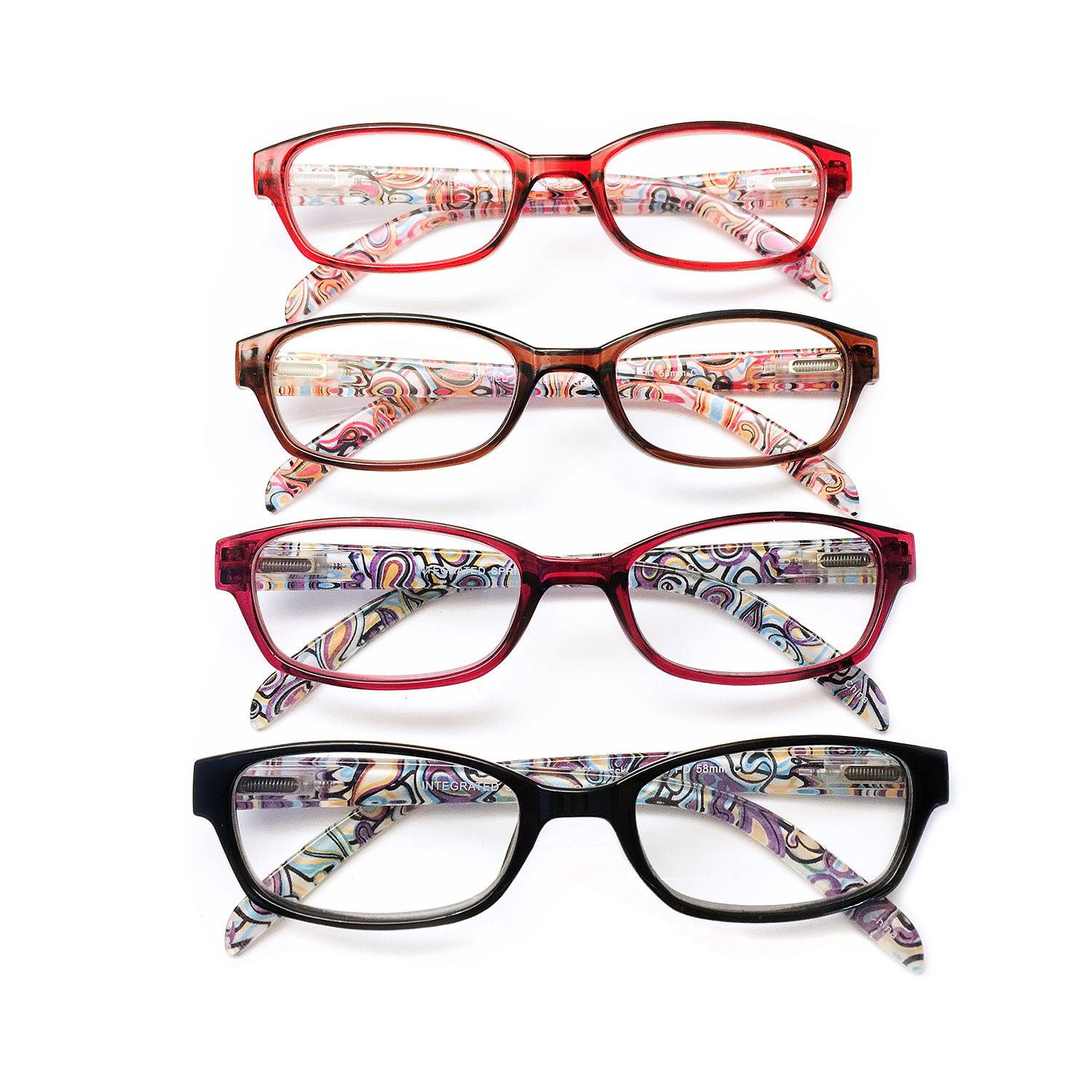 Iimage Womens Plastic 4 Pack Reading Glasses 175 Power