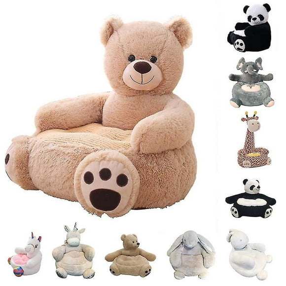 Regenboghorn Stuffed Animal Sofa Chair For Kids, Teddy-bear-fluffy