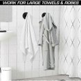 thumbnail image 4 of Towel Hooks, 4 Pack Black Clothes Hooks Wall Mounted, Bathroom Door Hook For Wall, Black Towel Hooks, Bathroom Hook, 4 of 5