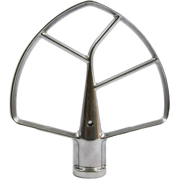 Masterpart Replacement 6 Quart Stand Mixer Flat Crome Plated Beater Compatible With Kitchen aid. Will Not Fit All Models