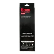 Equate Elastic Knee Stabilizer Brace, Black, Small/Medium Size, Fits Left or Right Knee
