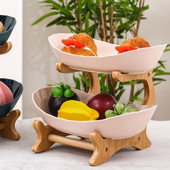 Fruit Tray Racks Table Plates Dinnerware Kitchen Fruit Bowl Partitioned Candy Cake Trays Tableware Dishes B