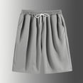 thumbnail image 2 of FRSASU Basic Quick Dry Basketball Shorts for Men Solid Drawstring Lightweight Gym Short Breathable Stretch Athletic Shorts Gray, 2 of 4