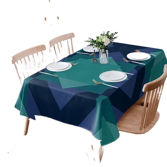 Tablecloth Rectangle Table Cloths,Geometry Art Tablecloths Waterproof Tablecloth Outdoor Table Cloth Table Cover Kitchen Dinning Tabletop Abstract Triangle 60"x84"