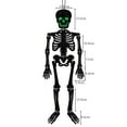 thumbnail image 2 of Honeeladyy 2 Pcs Halloween Skeleton Decorations Glitter Paper Hanging Ornaments DIY Skeleton 26 Inch Poseable Decorations For Halloween Party Home Decor, 2 of 2