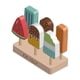 thumbnail image 1 of Juego de helados de madera, juguete de simulación, juguete de cocina Montessori, juego de rol, heladería realista para regalos preescolares, niñas y, 1 of 9
