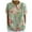 Light Green, variant on Womens Lapel V Neck T Shirts Short Sleeve Blouse Vintage Bird Floral Print Summer Top Casual Tee Apparel