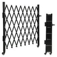thumbnail image 1 of Yeshouse Puerta de seguridad plegable individual, puerta de seguridad tipo acordeón de acero con rueda giratoria de 360°, ideal para patios, garajes y jardines, 1 of 7
