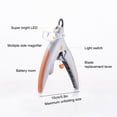 thumbnail image 2 of paramount LED Nail Clippers Nails Trimmer Grooming Feet Scissor Durable with Magnification Mirror Pets Care Kit Cuticle Remover, 2 of 6