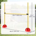 thumbnail image 2 of Adjustable Dog Agility Training Set - 4 PCS Yellow Obstacle Course with Portable Bag | Backyard & Park Fun for All Skill Levels, 2 of 7