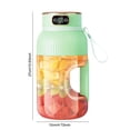 thumbnail image 3 of Juicer Cup | 2025 Usb Rechargeable Juicer Cup, Portable Blender with Digital Display - Stainless Steel Smoothie Maker for Protein Shakes, Kitchen & Travel Essential Green, 3 of 9