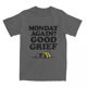 thumbnail image 1 of Camisetas para hombre y mujer, de Peanuts, Charlie Brown, Monday Good Grief, Snoopy, 100 % algodón, camisetas de manga corta con cuello redondo, idea de regalo, 1 of 5