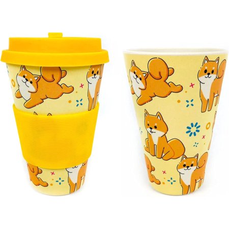 

Shiba Inu Cute Dog Travel Mug - Eco-Friendly Reusable Plant Fiber Travel Mug Birthday Gift Dog Lover Gift