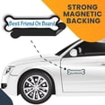 thumbnail image 5 of Magnet Me Up Best Friend on Board Blue Dog Bone Magnet Decal, 2x7 In, Vinyl Automotive Magnet, 5 of 7