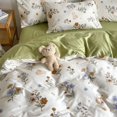 thumbnail image 1 of Pink Floral Bedding Set - Queen Size Comforter Cover, Sheet and Pillowcases for Girls Room, 1 of 10