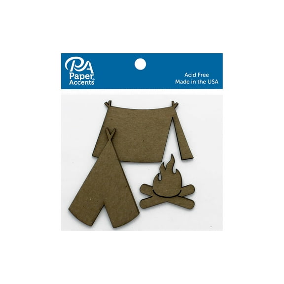 Chip Shape 6pc Camping Ast Natural