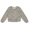 thumbnail image 4 of BTween 3-Piece Kids Long Sleeve Sweater Pack, Velour Comfort Sweaters for Girls, Plain & Print, 4 of 4
