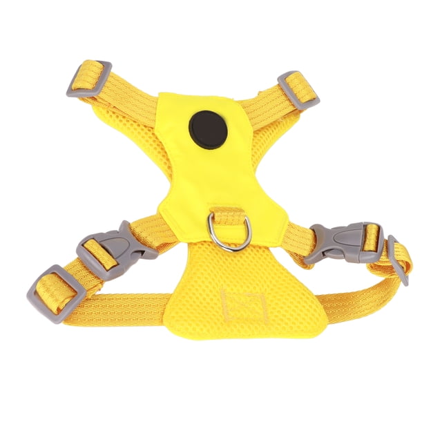 Chaleco de seguridad para perros, arnés multiusos suave y transpirable para perros pequeños, medianos, gatos, ganso, amarillo, L