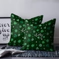 thumbnail image 3 of Lucky Ireland Throw Pillow Covers, Soft Pillowcases with Invisible Zipper, St. Patrick's Day Spring Shamrock Green Decorative Square Pillow Cushion Covers for Living Room Couch Sofa Bed 16x16 Inches, 3 of 8