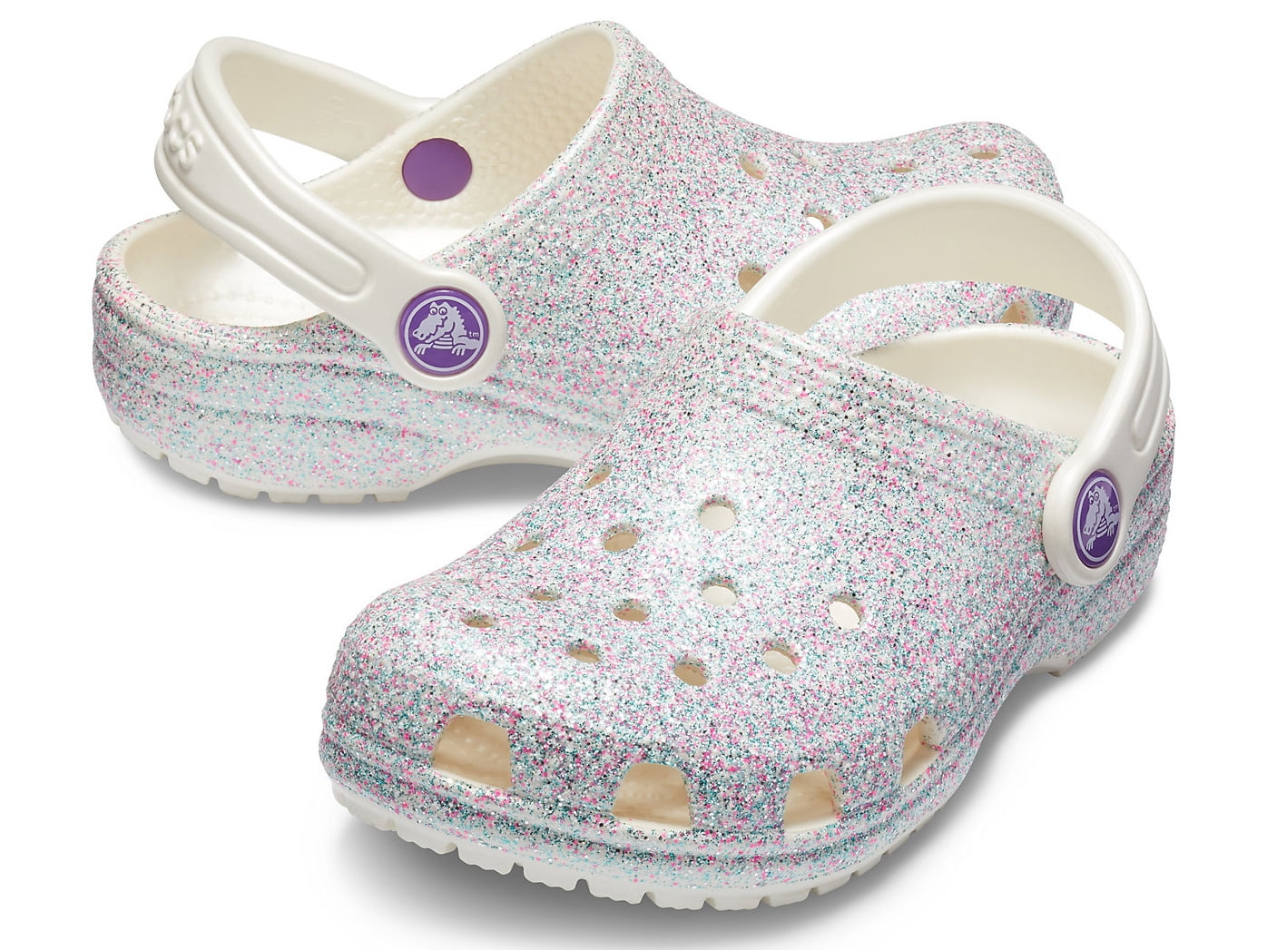 glitter crocs kids