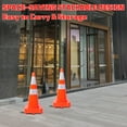 thumbnail image 5 of 28 Inch Traffic Safety Cones with Reflective Collars, PVC Orange Construction Cones for Home Road Parking Use,3 PACK, 5 of 8