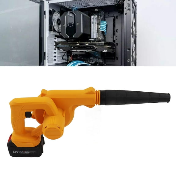 Cordless Leaf Blower, 5.4 Kpa Noiseless Electric Mini Handheld Leaf Blower With Battery And  Lightweight Small Leaf Blower For Lawn Care Powerful Leaf Blower For Snow Blowing