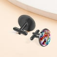 thumbnail image 6 of Unicorn Stylish Men's Silver Jewelry Stainless Steel Cufflink Set for Formal Attire, 6 of 6