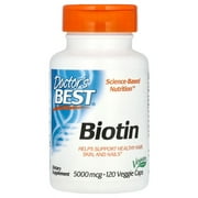 Biotin 5000 mcg 120 Veggie Caps 120 Capsule