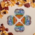 thumbnail image 4 of Qarigey Piedra de Palma Reiki, sanador de energía delicado y exquisito, piedra de masaje con piedras preciosas de corazón, piedra para Ayudas para vestirse con gancho de botón, 4 of 6
